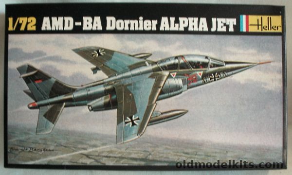 Heller 1/72 AMD-BA Dornier Alpha jet - French Air Force or Luftwaffe 1976, 257 plastic model kit